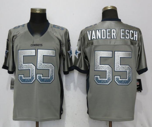 D.Cowboys #55 Leighton Vander Esch Gray Drift Fashion Elite Jersey Fashion Jersey American Jerseys