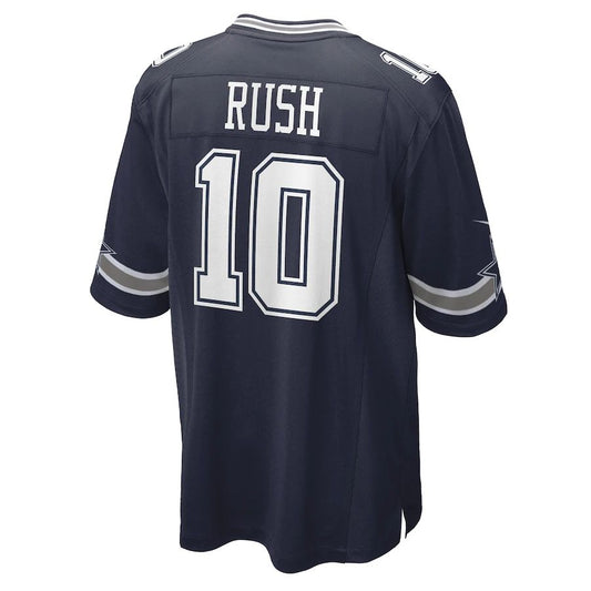 D.Cowboys #10 Cooper Rush Navy Game Player Jersey Stitched American Football Jerseys