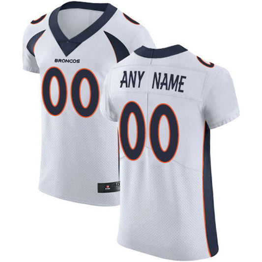 Custom D.Broncos White Vapor Untouchable Custom Elite Jersey Stitched Jersey American Football Jerseys