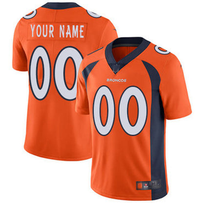 Custom D.Broncos Orange  Vapor Untouchable Player Limited Jersey Stitched Jersey American Football Jerseys