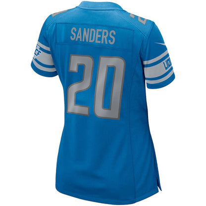 D.Lions #20 Barry Sanders Blue Game Retired Player Jersey Stitched American Football Jerseys