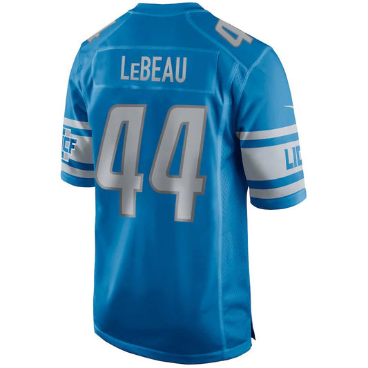 D.Lions #44 Dick LeBeau  Blue Game Retired Player Jersey Stitched American Football Jerseys