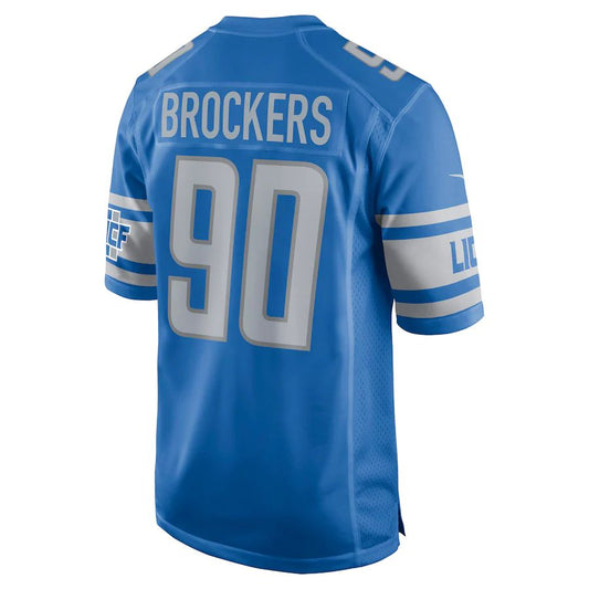 D.Lions #90 Michael Brockers Blue Game Jersey Stitched American Football Jerseys