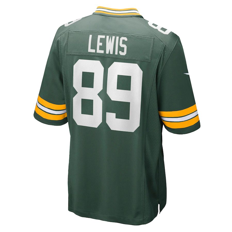 GB.Packers #89 Marcedes Lewis Green Game Jersey Stitched American Football Jerseys