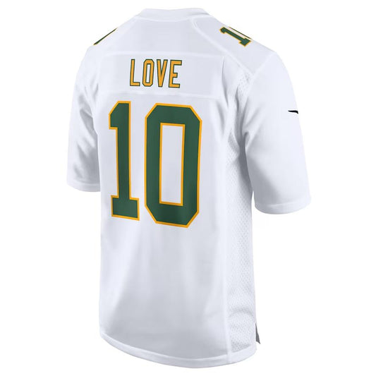 GB.Packers #10 Jordan Love White Fashion Game Jersey Football Jerseys