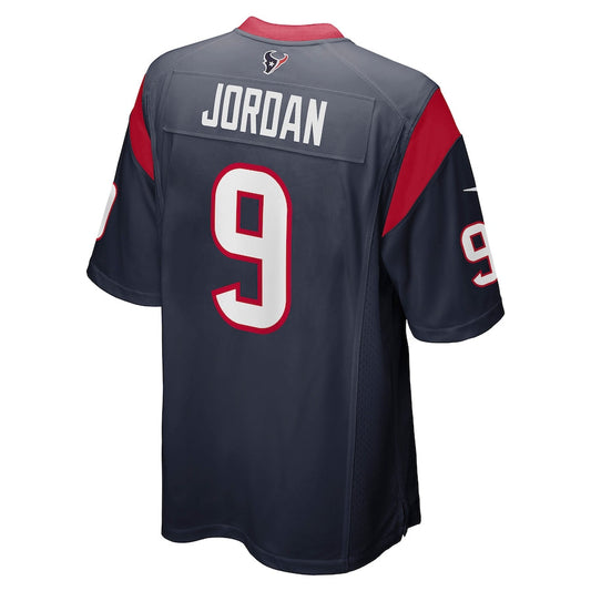 H.Texans #9 Brevin Jordan Navy Game Jersey Stitched American Football Jerseys