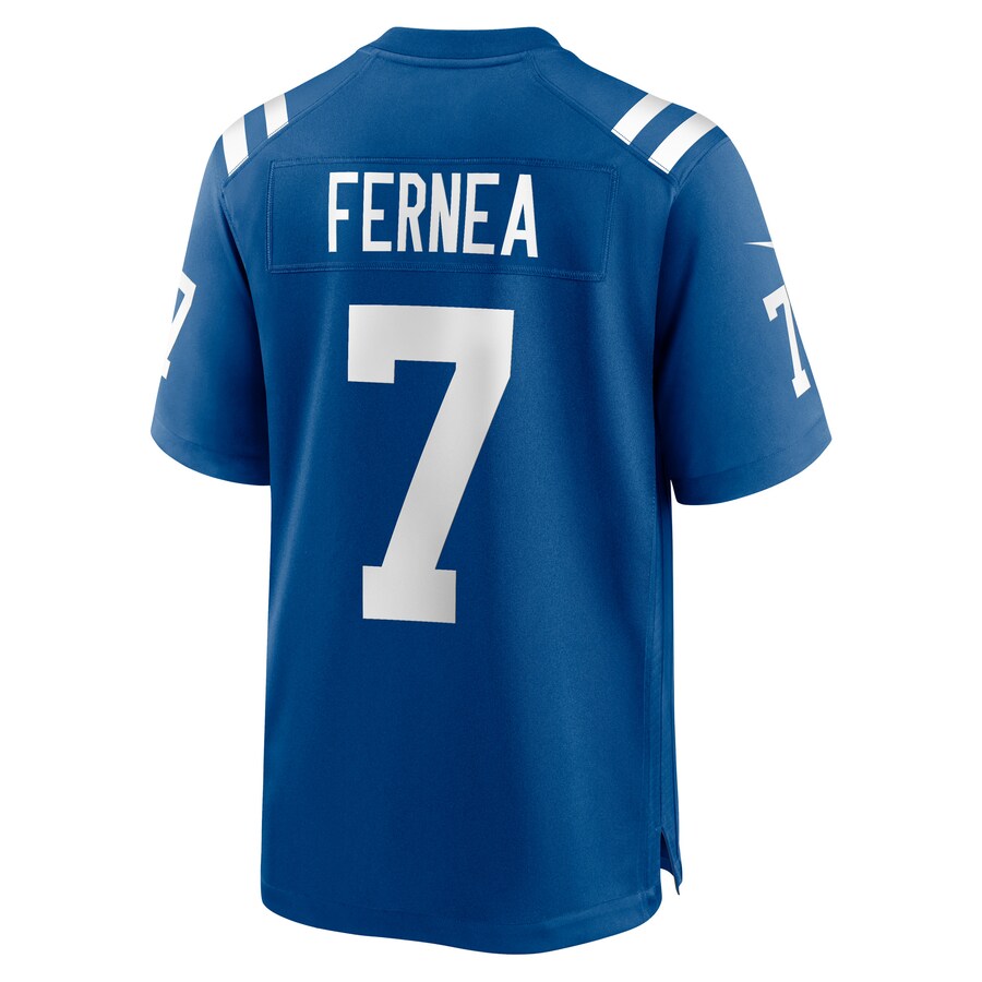 IN.Colts #7 Ethan Fernea Royal Game Player Jersey Stitched American Football Jerseys