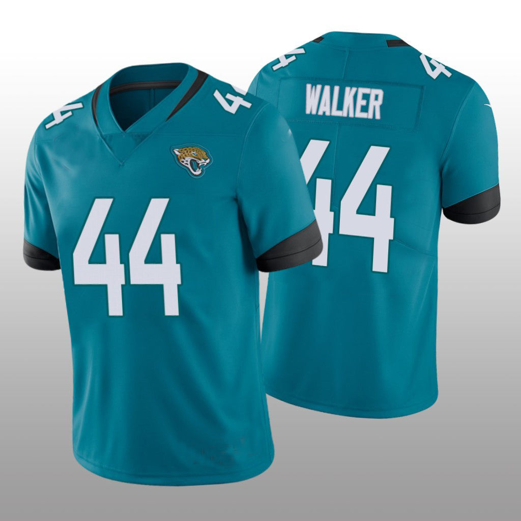 J.Jaguars #44 Travon Walker 2022 London Games Teal Vapor Limited Jersey Stitched American Football Jerseys