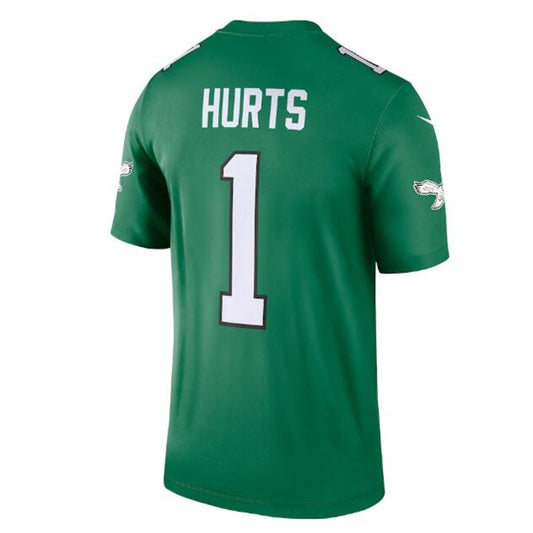 P.Eagles #1 Jalen Hurts Alternate Legend Player Jersey - Kelly Green Stitched American Football Jerseys