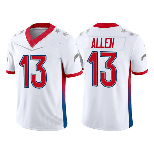 NE.Patriots #13 Keenan Allen  2022 White Pro Bowl Stitched Jersey-1 American Football Jerseys