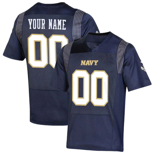 Custom N.Midshipmen Under Armour Custom Replica Jersey Navy Football Jersey American Stitched College Jerseys