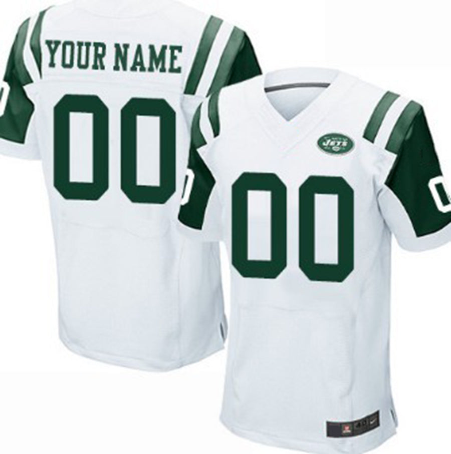 Custom NY.Jets White Elite Jersey American Stitched Jersey Football Jerseys