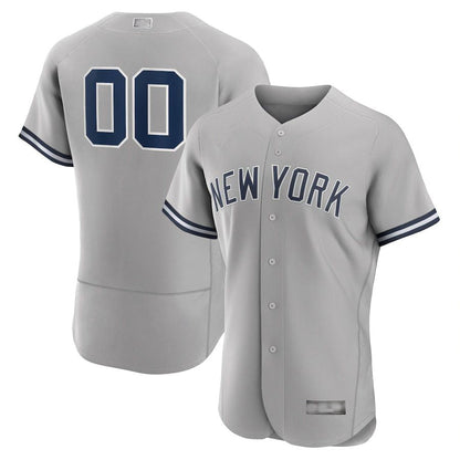 Baseball Jerseys Custom New York Yankees Gray Road Authentic Custom Jersey