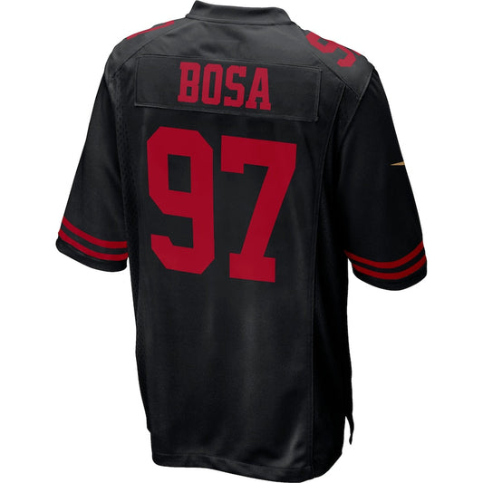 SF.49ers #97 Nick Bosa Fashion Game Jersey Black Stitched American Football Jerseys