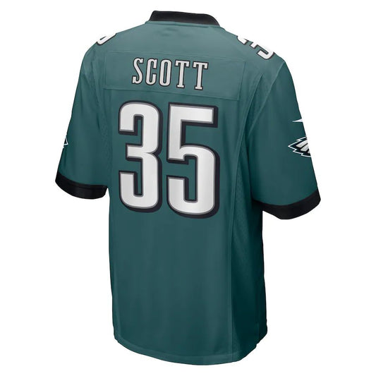 P.Eagles #35 Boston Scott Midnight Green Game Jersey Stitched American Football Jerseys