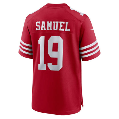 SF.49ers #19 Deebo Samuel Scarlet Player Game Jersey Stitched American Football Jersey