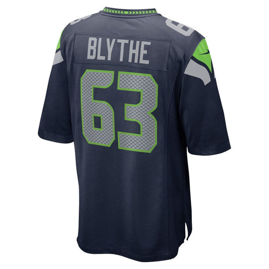 S.Seahawks #63 Austin Blythe College Navy Game Jersey Stitched American Football Jerseys