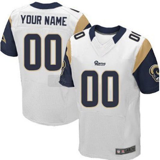 Custom LA.Rams White Elite Jersey American Stitched Jersey Football Jerseys