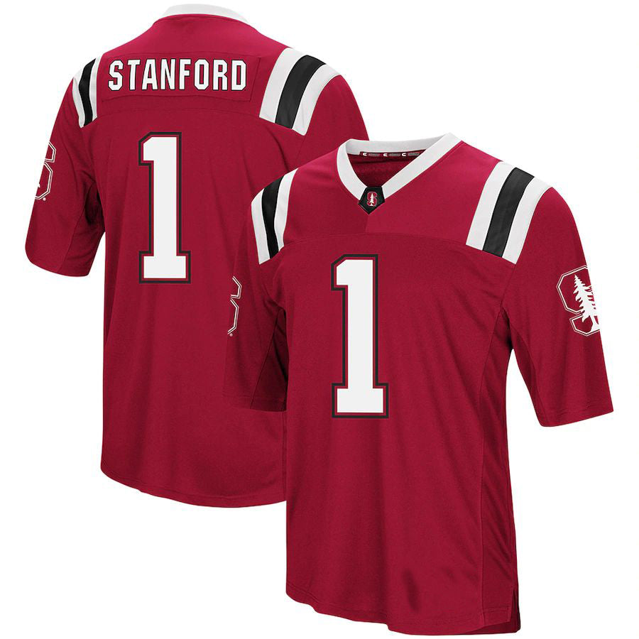 #1 S.Cardinal Colosseum Foos-Ball Football Jersey Cardinal Stitched American College Jerseys