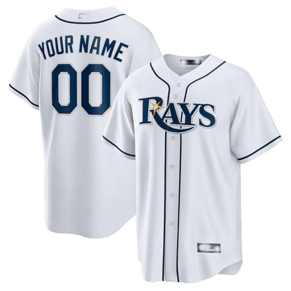 Baseball Jerseys Custom Tampa Bay Rays White Home Replica Custom Jersey