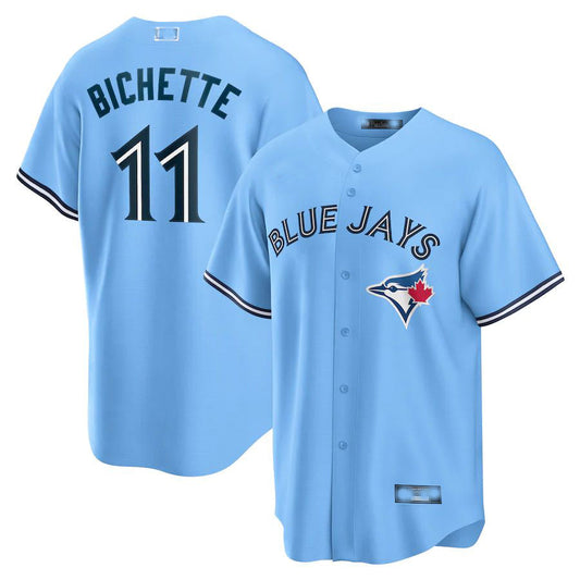 Toronto Blue Jays #11 Bo Bichette Powder Blue Alternate Replica Player Name Jersey Baseball Jerseys