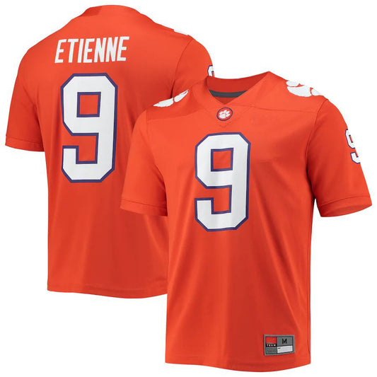 C.Tigers #9 Travis Etienne 2021 Draft Class Game Jersey Orange Stitched American College Jerseys