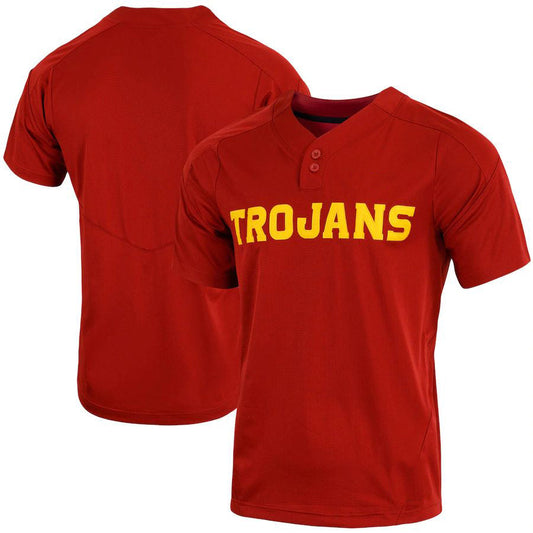 U.Trojans Replica Vapor Elite Two-Button Baseball Jersey Cardinal Stitched American College Jerseys