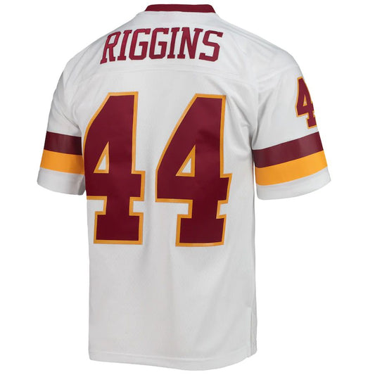 W.Football Team #44 John Riggins Mitchell & Ness White 1982 Legacy Replica Jersey Stitched American Football Jerseys