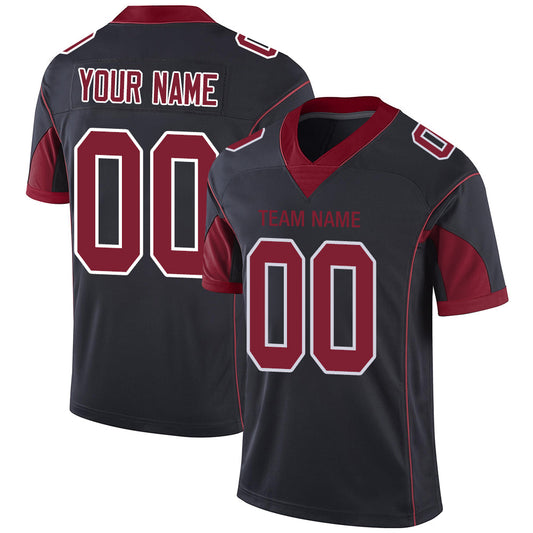 Custom A.Cardinal Men's American Color Rush Black Stitched Football Jerseys