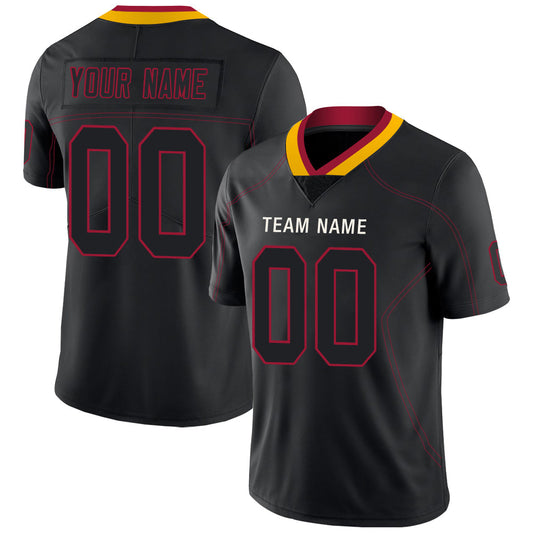 Custom A.Cardinal Men's American Black Fashion Stitched Football Jerseys