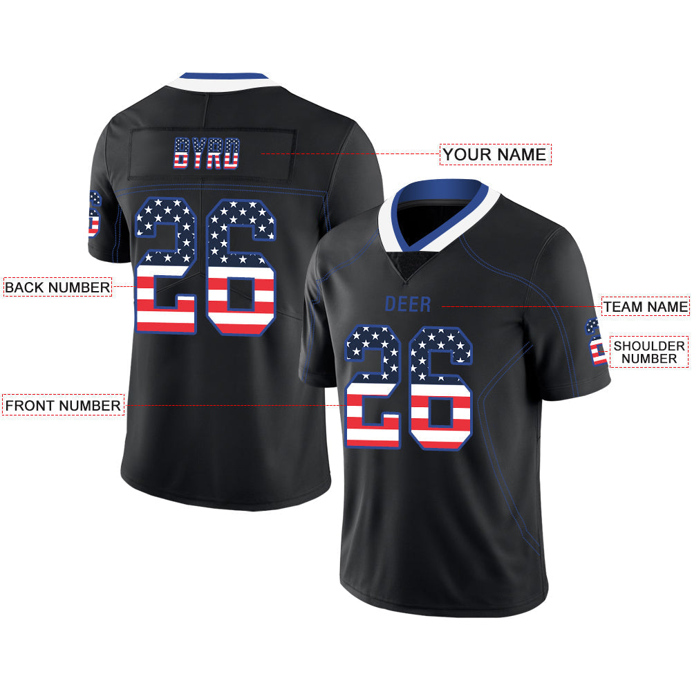 Custom B.Bills Stitched American Football Jerseys Personalize Birthday Gifts Black Jersey