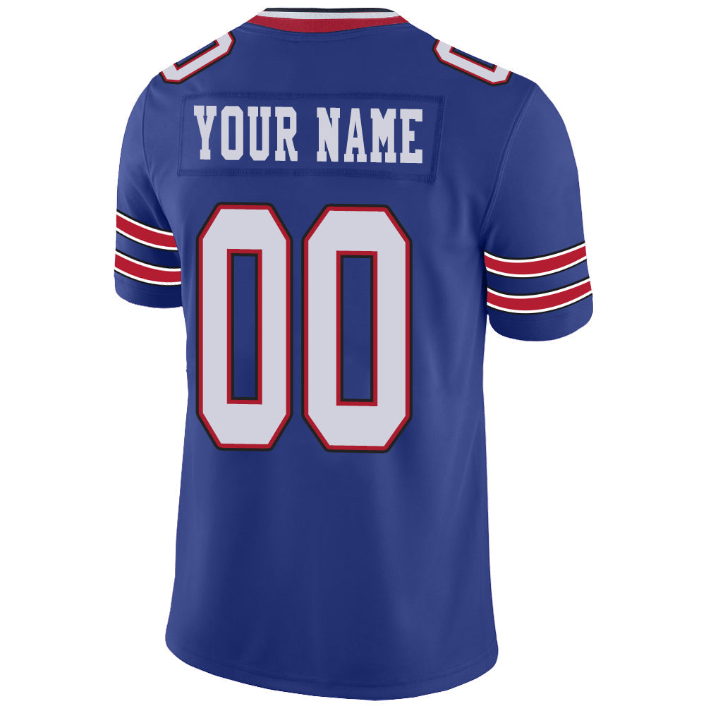 Custom B.Bills Stitched American Football Jerseys Personalize Birthday Gifts Blue Jersey