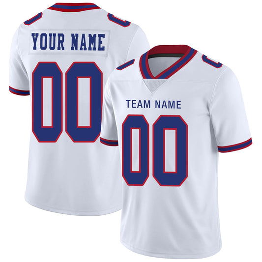 Custom B.Bills Stitched American Football Jerseys Personalize Birthday Gifts White Jersey