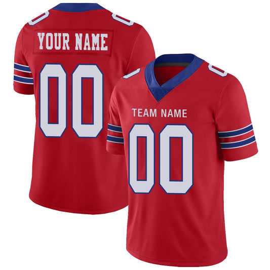 Custom B.Bills Stitched American Football Jerseys Personalize Birthday Gifts Red Jersey