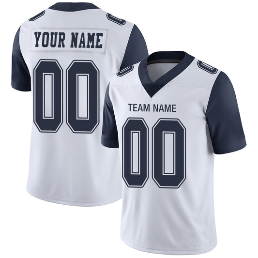 Custom D.Cowboys Stitched American Football Jerseys Personalize Birthday Gifts White Jersey