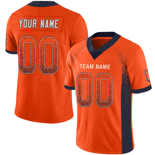 Custom D.Broncos Stitched American Football Jerseys Personalize Birthday Gifts Orange Jersey