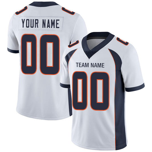 Custom D.Broncos Stitched American Jerseys Personalize Birthday Gifts White Football Jersey