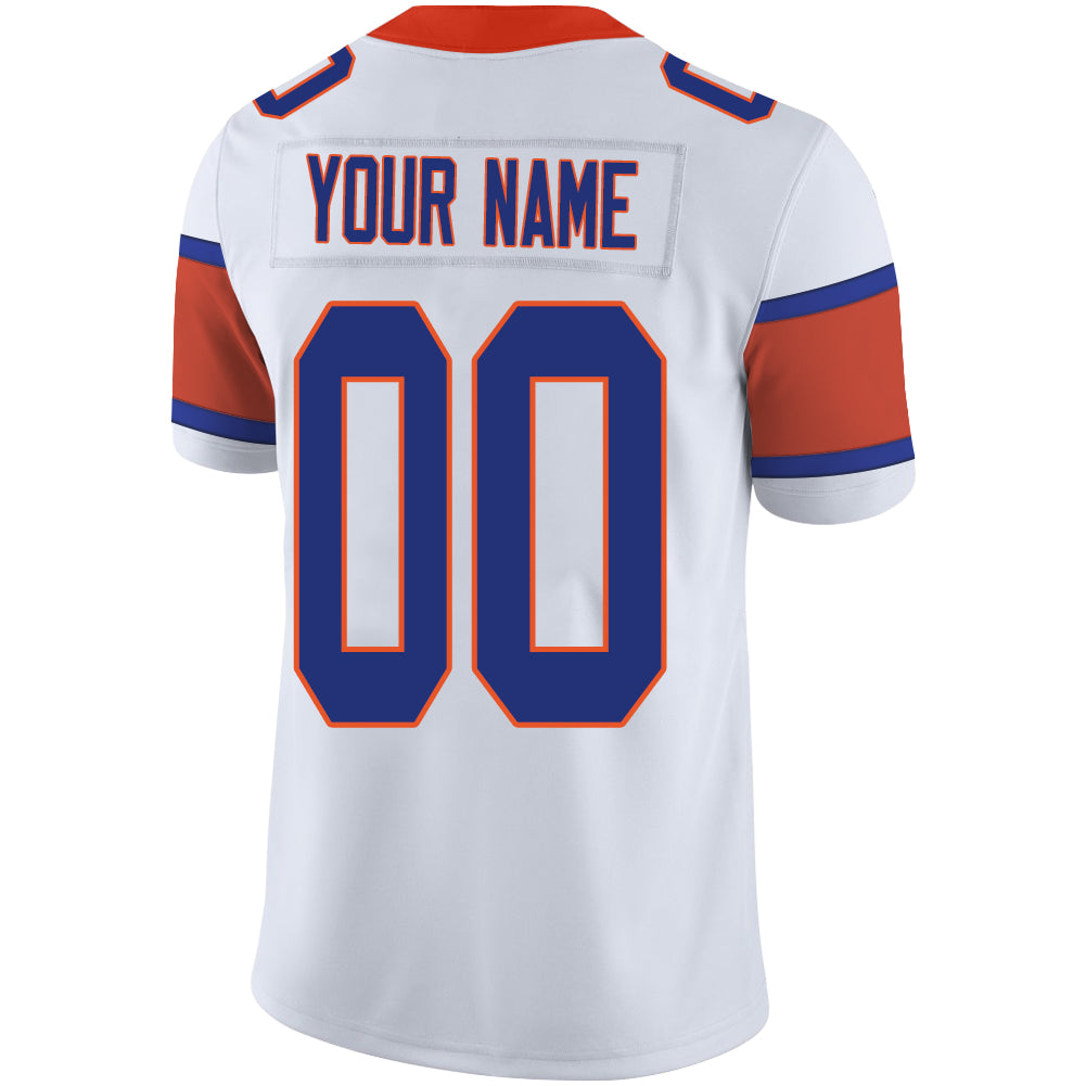 Custom D.Broncos Stitched American Football Jerseys Personalize Birthday Gifts White Jersey