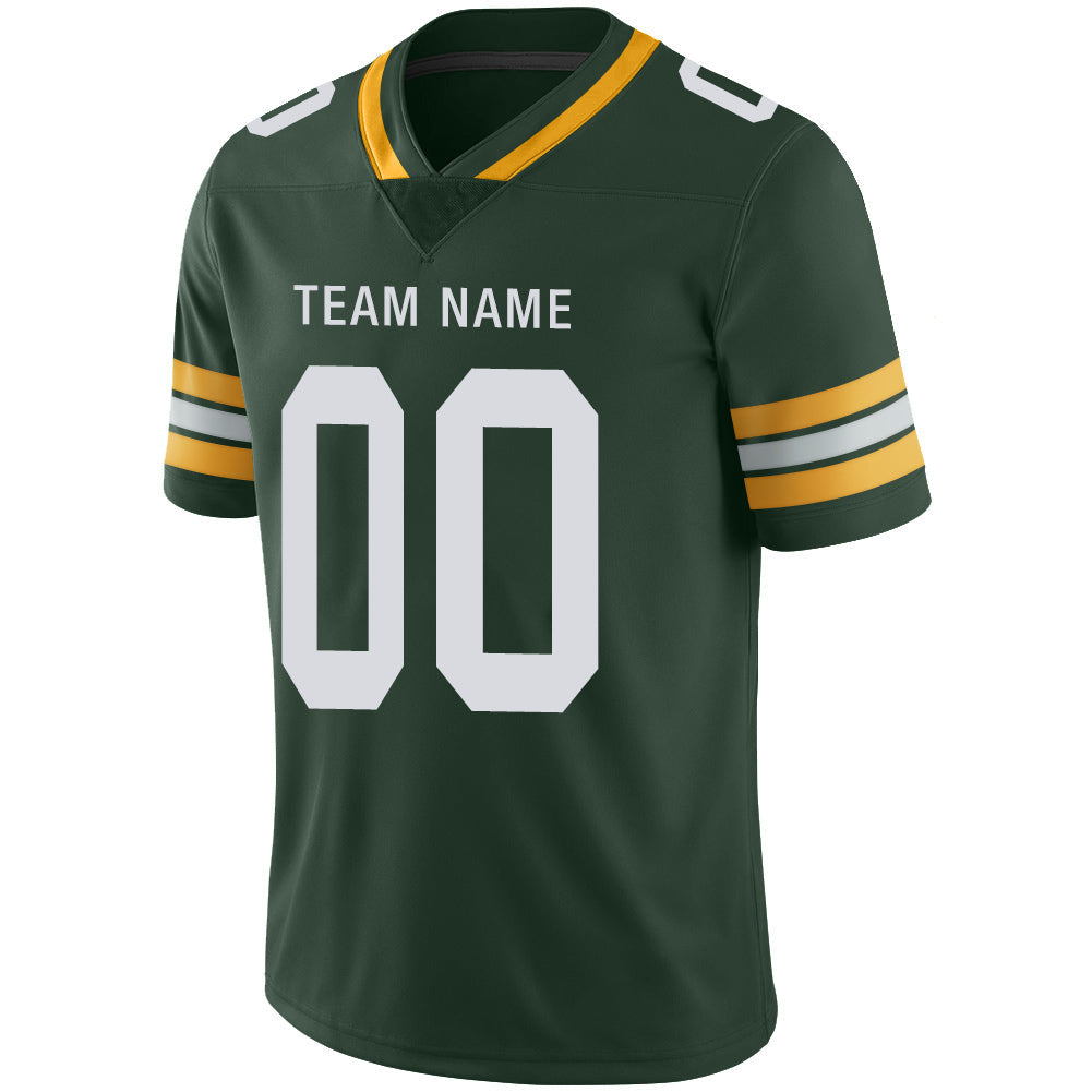 Custom GB.Packers Stitched American Football Jerseys Personalize Birthday Gifts Green Jersey