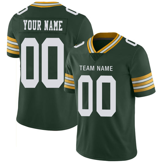 Custom GB.Packers Stitched American Football Jerseys Personalize Birthday Gifts Green Jersey