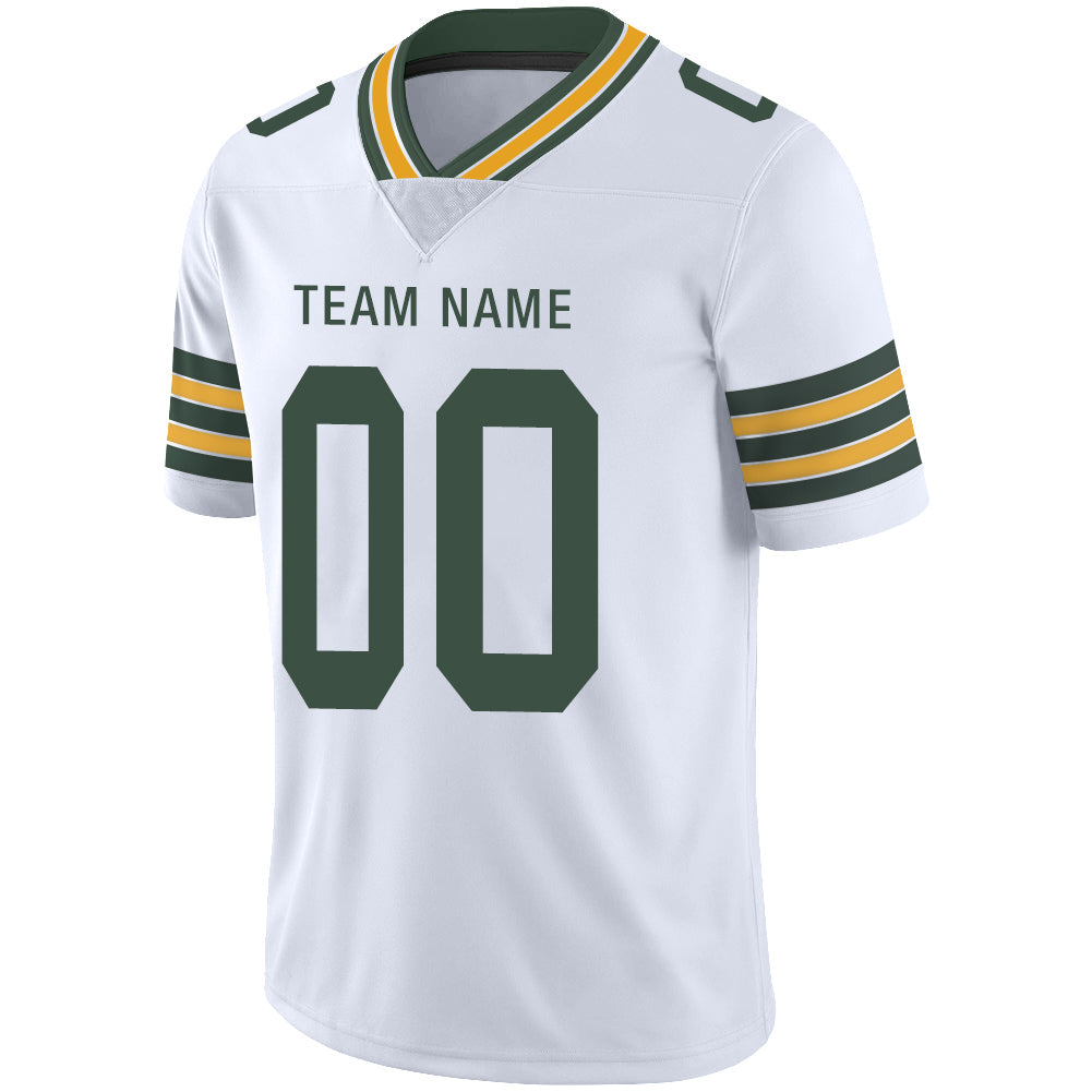 Custom GB.Packers Stitched American Football Jerseys Personalize Birthday Gifts White Jersey