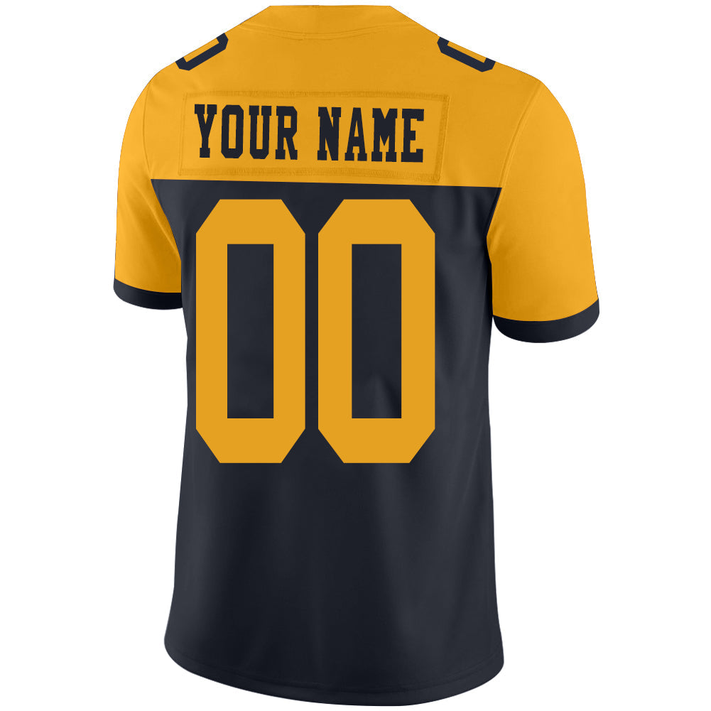 Custom GB.Packers Stitched American Football Jerseys Personalize Birthday Gifts Navy Jersey