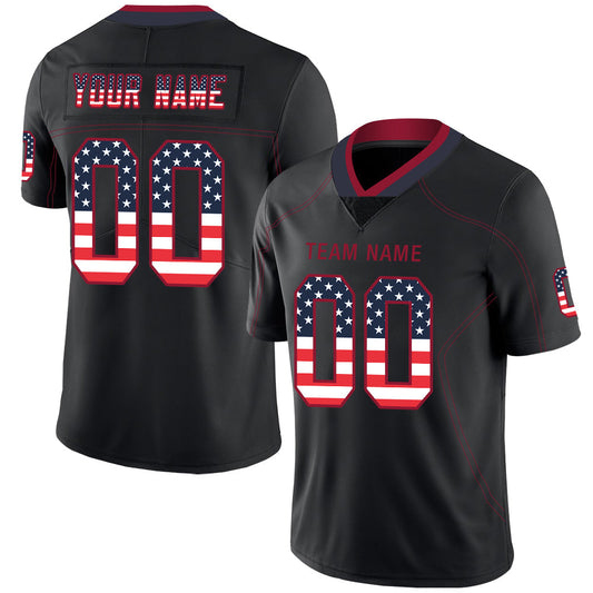 Custom H.Texans Stitched American Football Jerseys Personalize Birthday Gifts Black Jersey