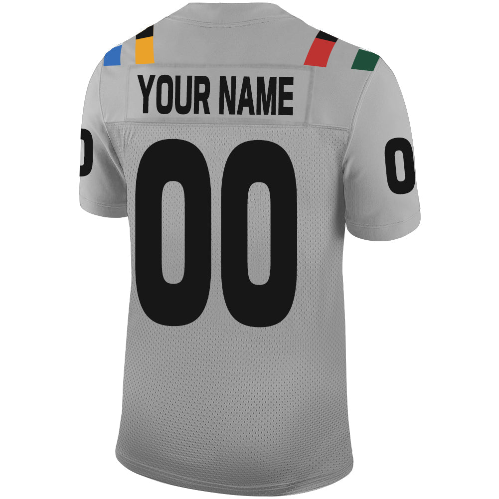 Custom IN.Colts Stitched American Football Jerseys Personalize Birthday Gifts Grey Jersey