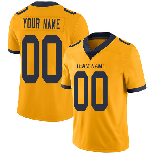 Custom LA.Chargers Stitched American Football Jerseys Personalize Birthday Gifts Gold Jersey