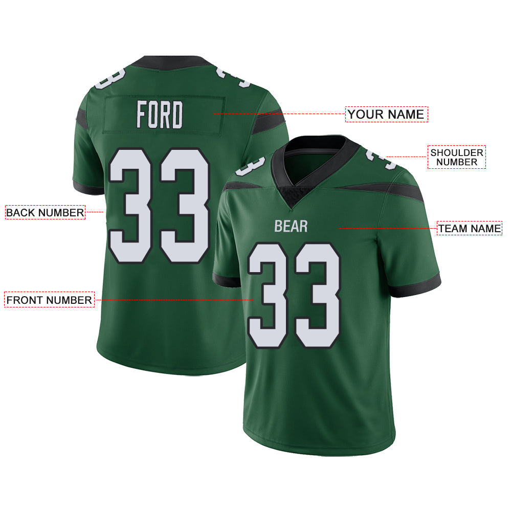 Custom NY.Jets Stitched American Football Jerseys Personalize Birthday Gifts Green Jersey