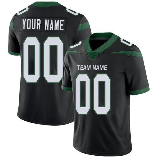 Custom NY.Jets Stitched American Football Jerseys Personalize Birthday Gifts Black Jersey