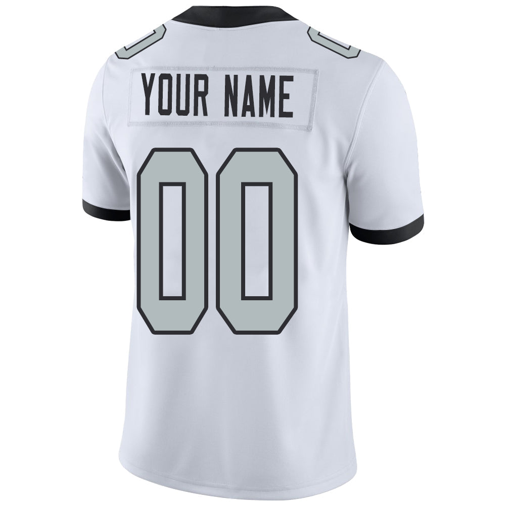 Custom LV.Raiders Stitched American Football Jerseys Personalize Birthday Gifts White Jersey