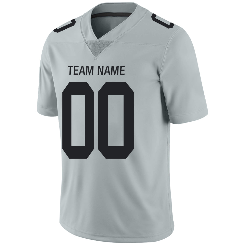 Custom LV.Raiders Stitched American Football Jerseys Personalize Birthday Gifts Grey Jersey