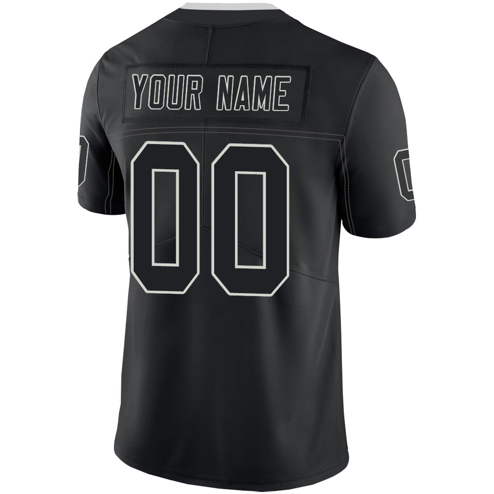 Custom LV.Raiders Stitched American Football Jerseys Personalize Birthday Gifts Black Jersey